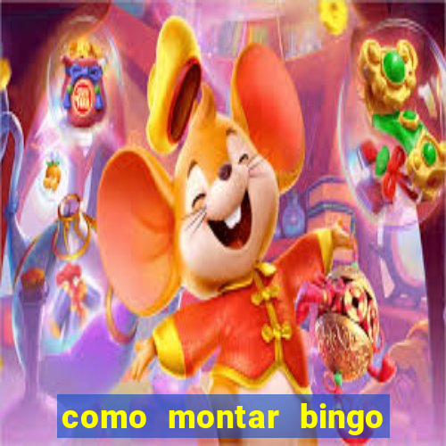 como montar bingo brinquedos toia